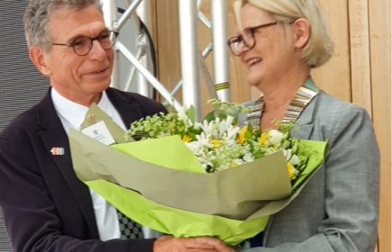 Passation entre Jacques PETIT et Michèle TOULOUSE