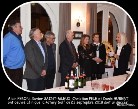 Rotary de Combourg/Dol-de-Bretagne, remise du chèque à l'Association &quot;Ensemble pour Matéo&quot;  